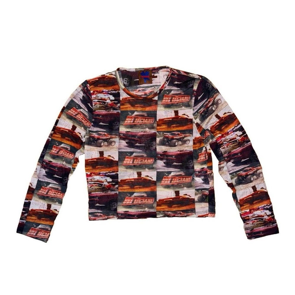Heaven by Marc Jacobs hi-octane mesh long sleeve top